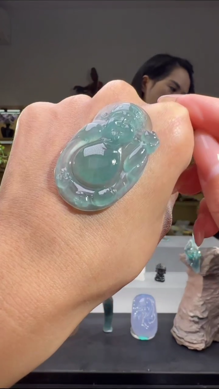 吊坠(不含链)未镶嵌翡翠财神