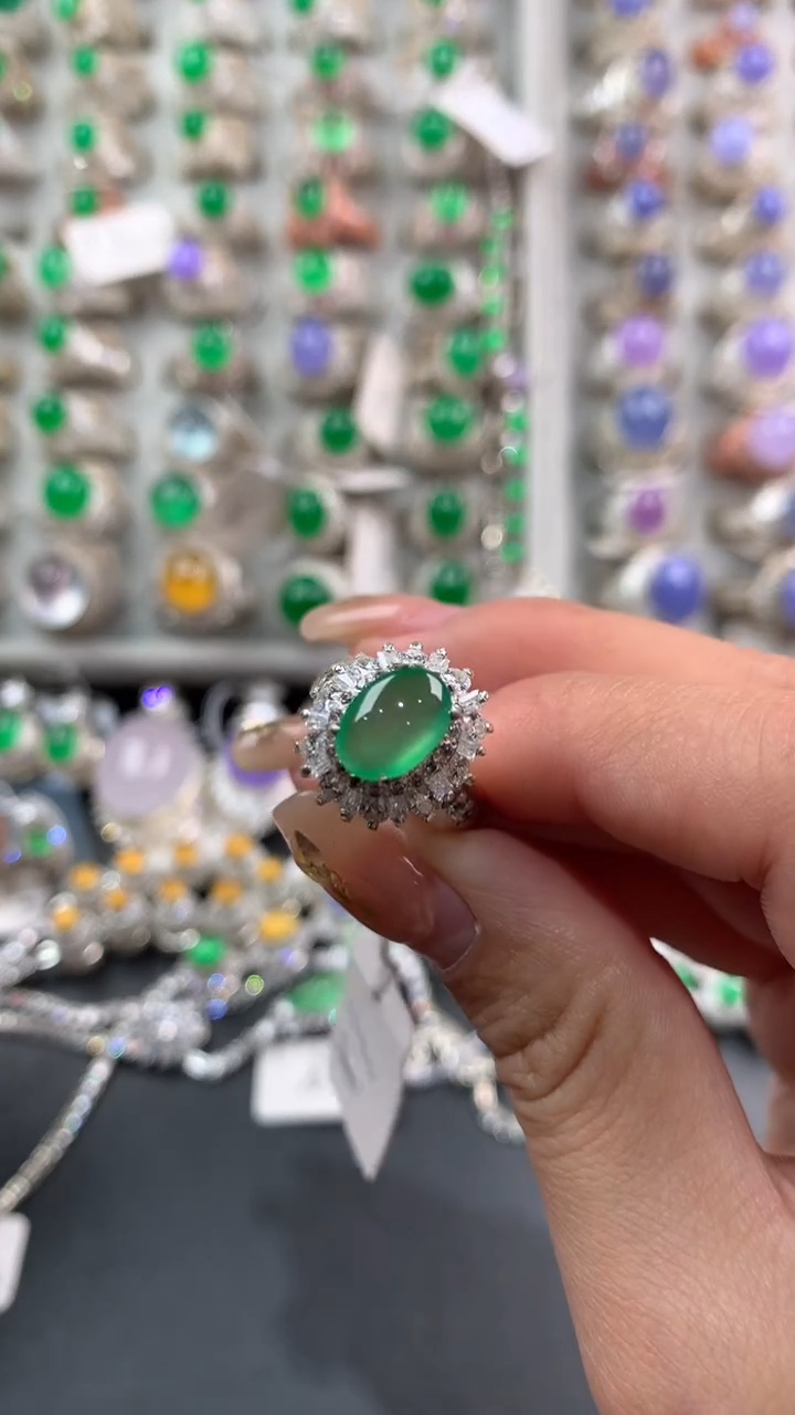 【闪购商品】定制翡翠未镶嵌天然翡翠戒面  福利款1.13