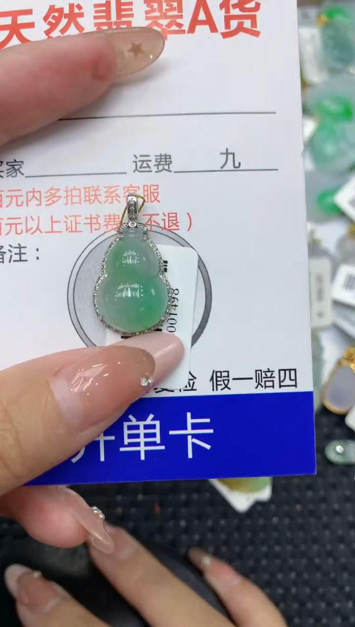 【闪购商品】翡翠颈饰18K金镶嵌111111111