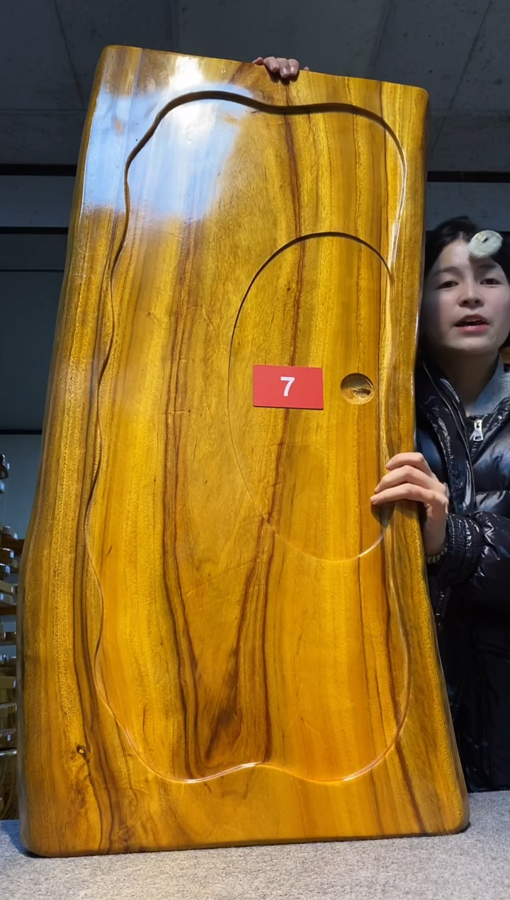 实木原木茶盘 一物一拍(不含配件）