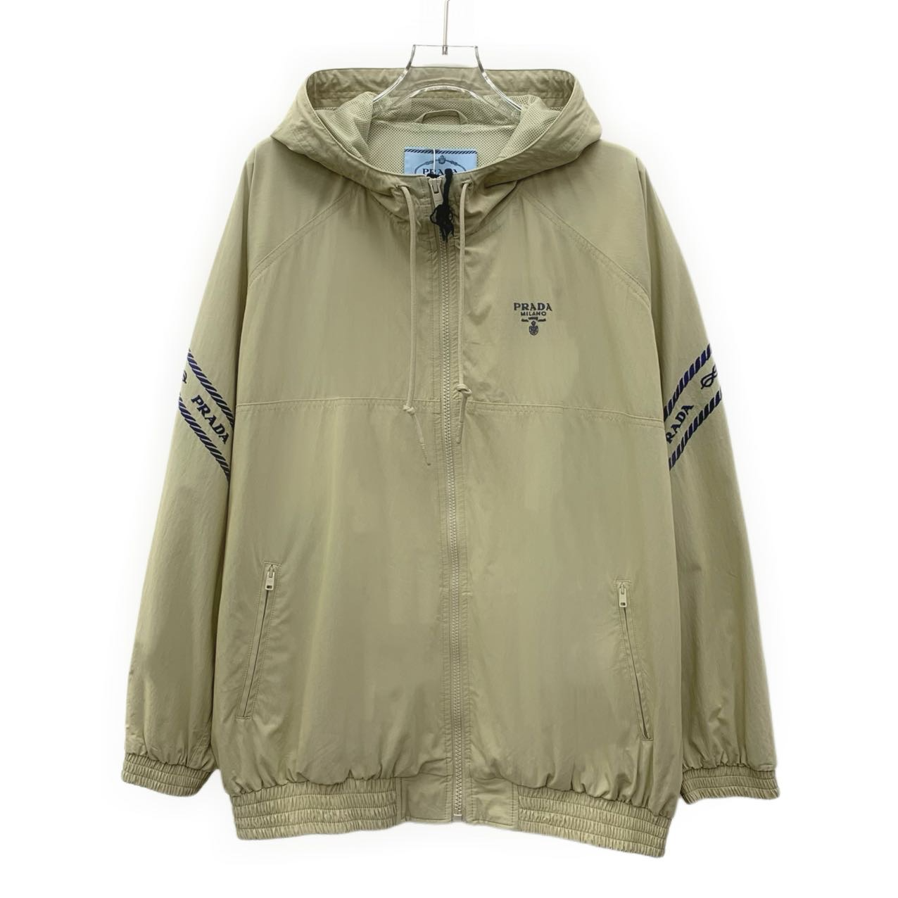 未使用 Prada/普拉达 DM0494 棕色logo字母刺绣夹克外套 40 M码