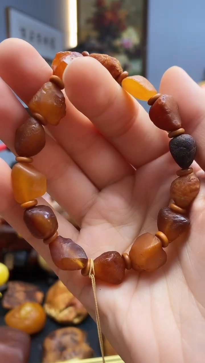 手链琥珀未镶嵌手串