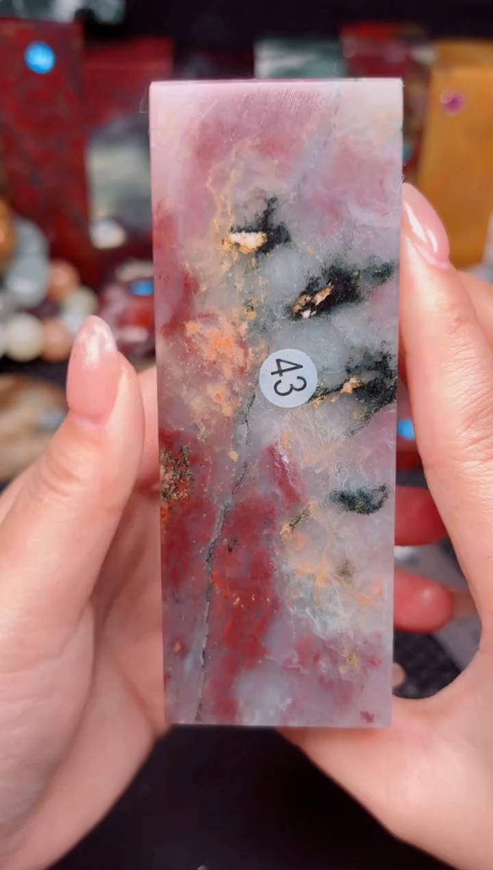 玉 桂林鸡血创意摆件装饰 编号：43