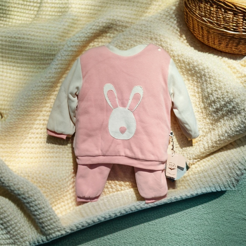 朵木棉开肩套装系列儿童加厚秋冬