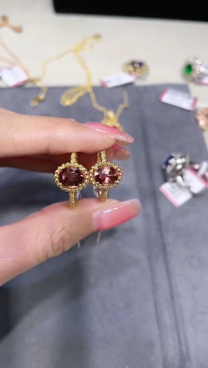 【闪购商品】碧玺戒指18K金镶嵌·多样性发其一