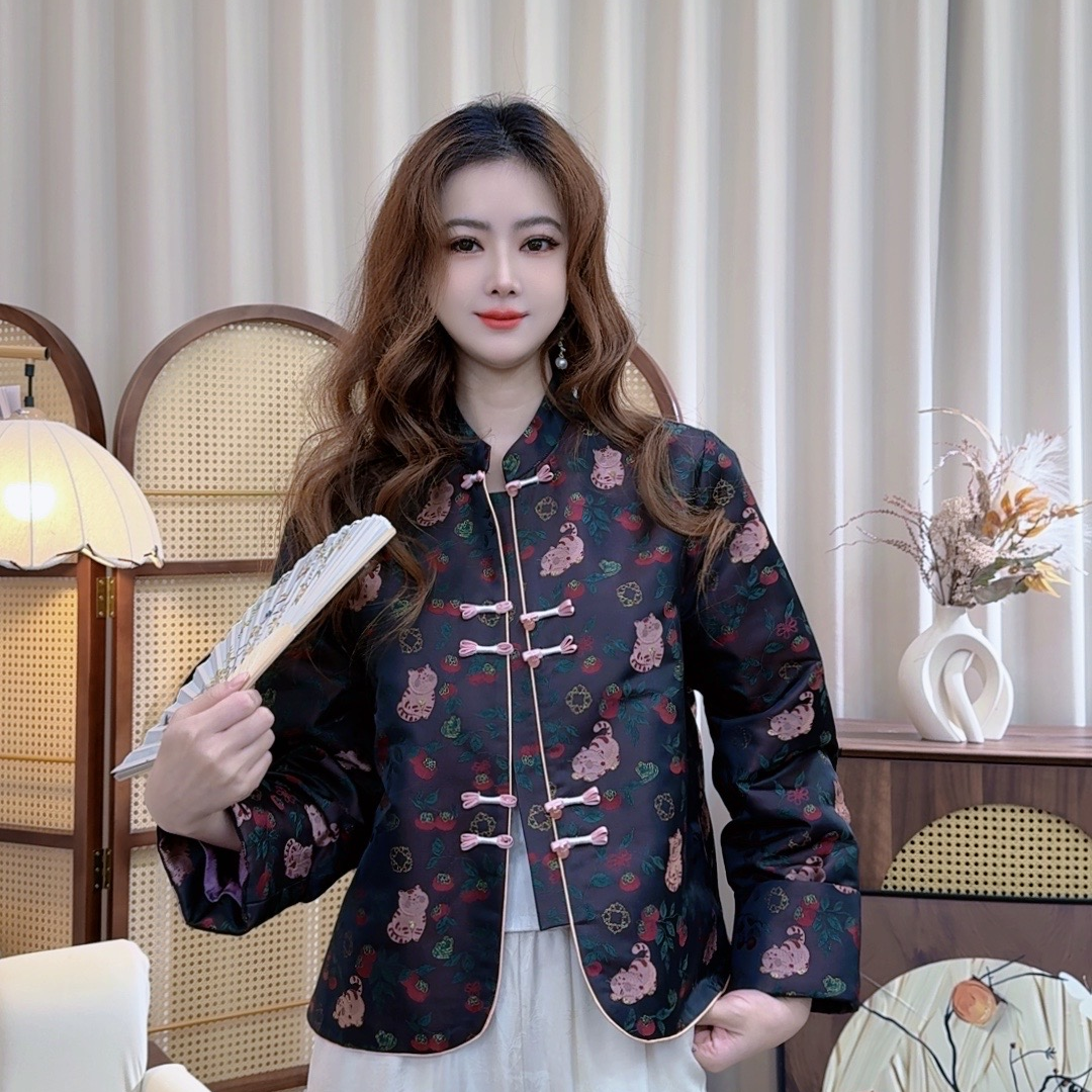 《柿柿如意》新款老料气质百搭上衣外套女