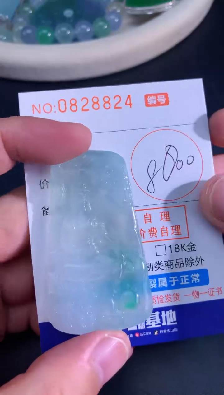 颈饰未镶嵌翡翠天然A货翡翠