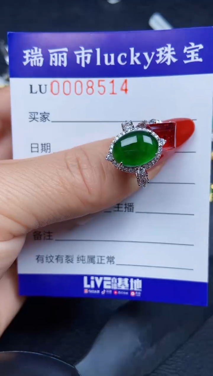 【闪购商品】翡翠颈饰银S925镶嵌8514