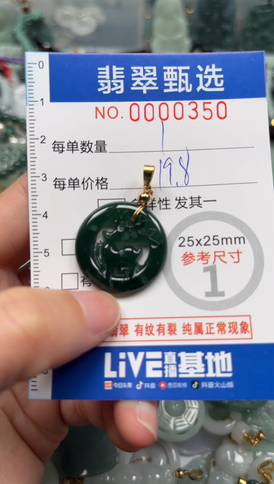 【闪购商品】翡翠颈饰未镶嵌00..0350