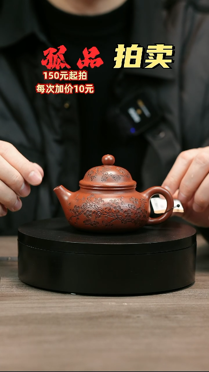 茶壶紫砂用****5H1365陈娟红皮龙梅花容天
