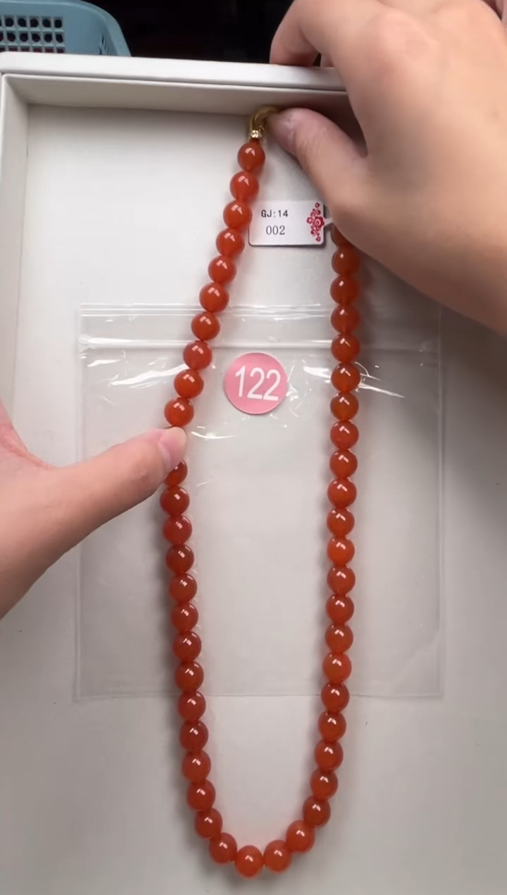 【闪购商品】南红玛瑙珠宝奇石银S925镶嵌122-9