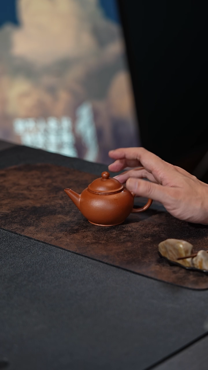 【闪购商品】朱泥茶壶全手朱泥水平