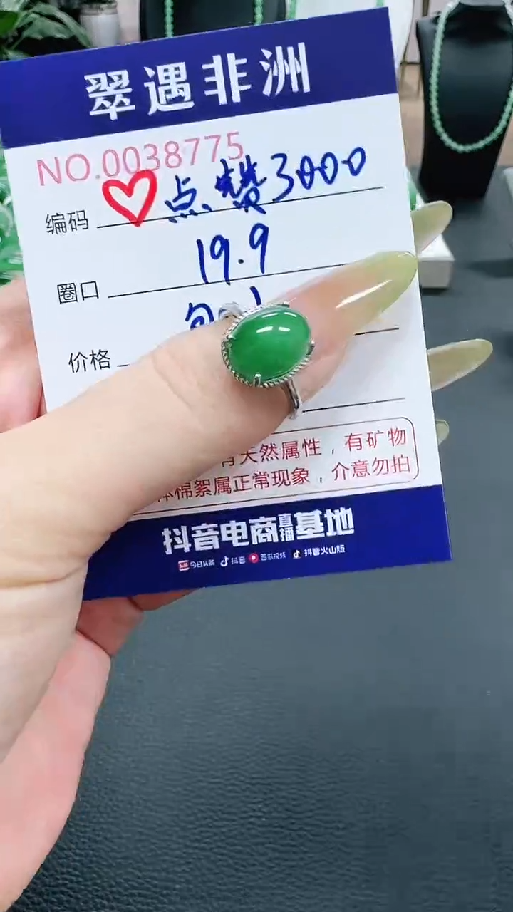 未镶嵌1石英质玉（非洲翠）倩***城/8775