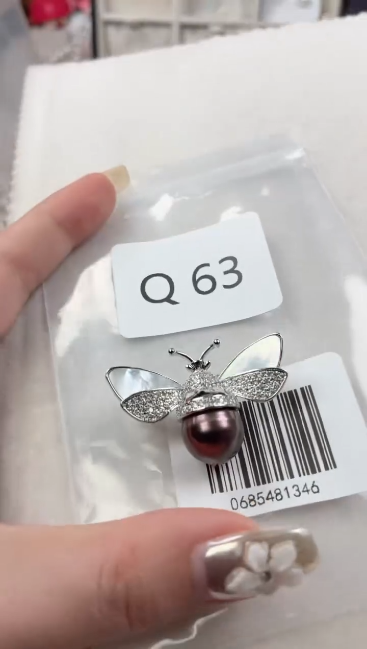 未镶嵌胸针海水珍珠Q63