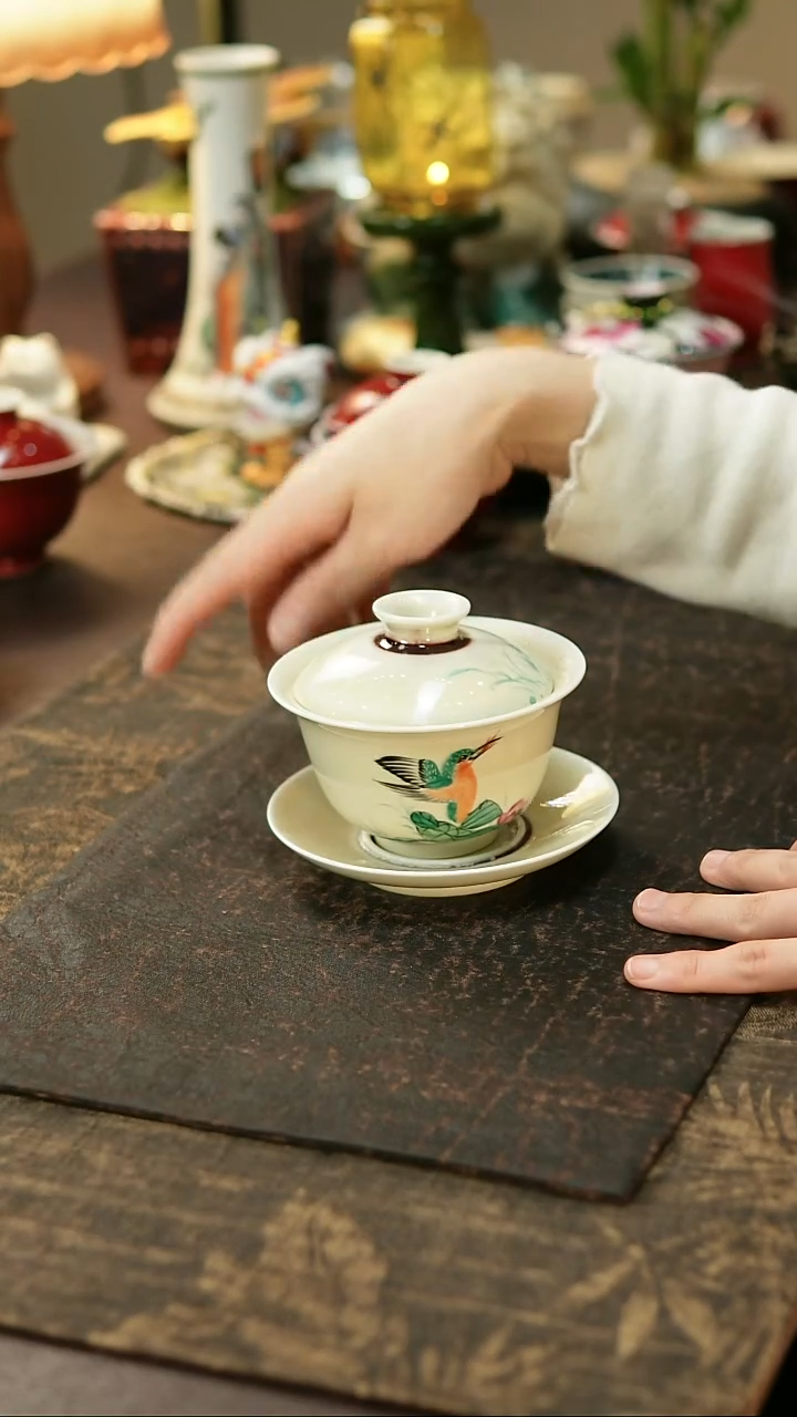 景德镇陶瓷杯碗柴烧多人