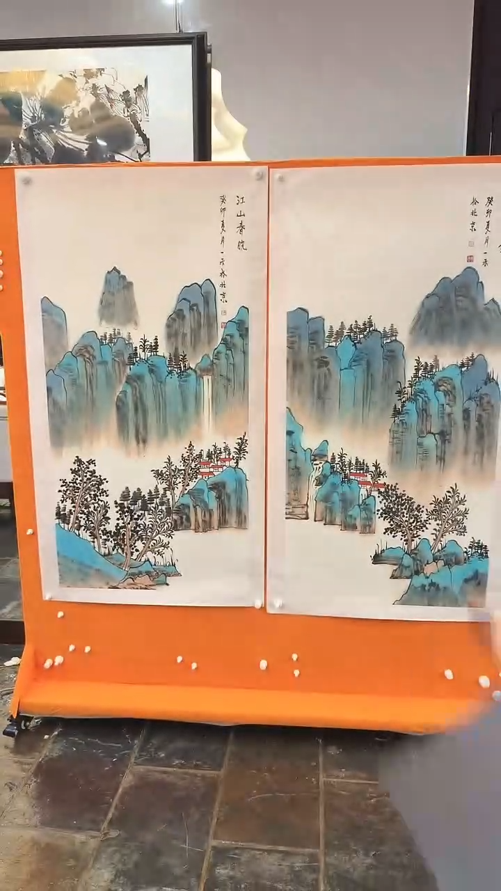【闪购商品】国画何琴山水绘画作品不同画面