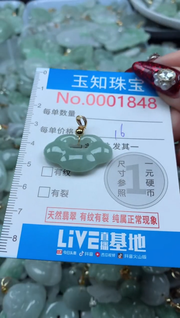 吊坠(不含链)未镶嵌翡翠1848
