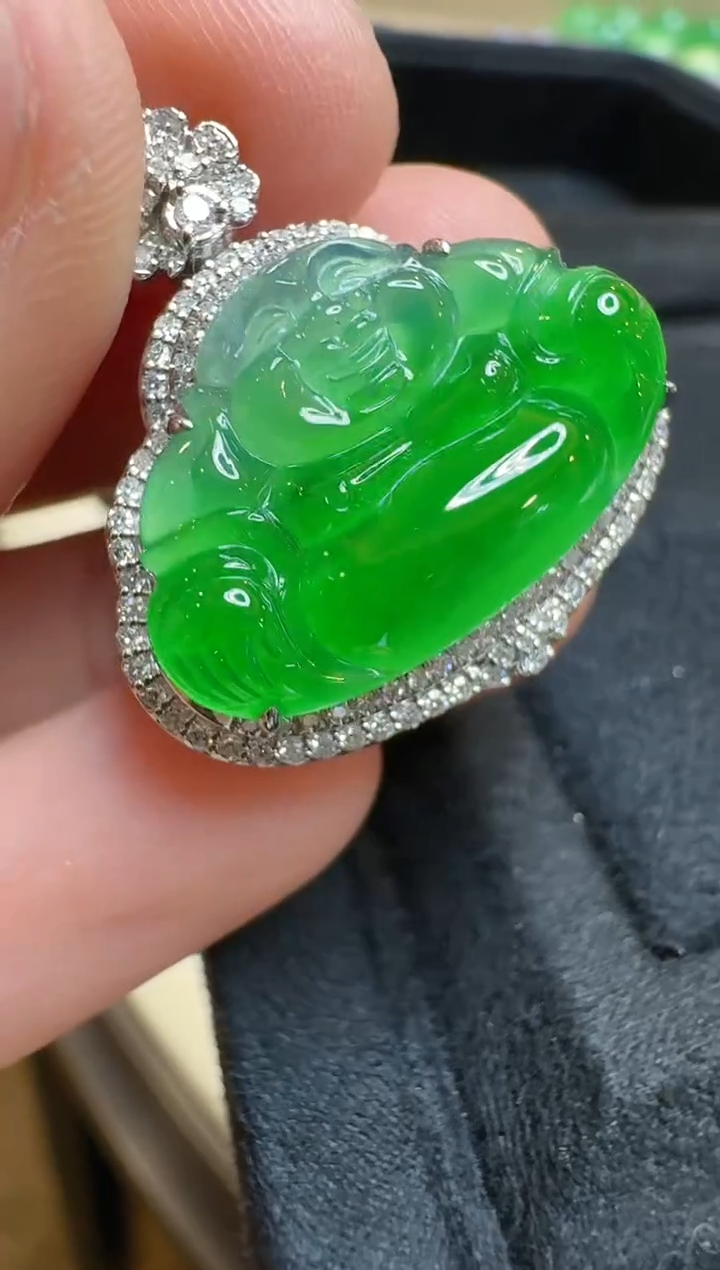 【闪购商品】翡翠吊坠(不含链)18K金镶嵌多样性团购发一件