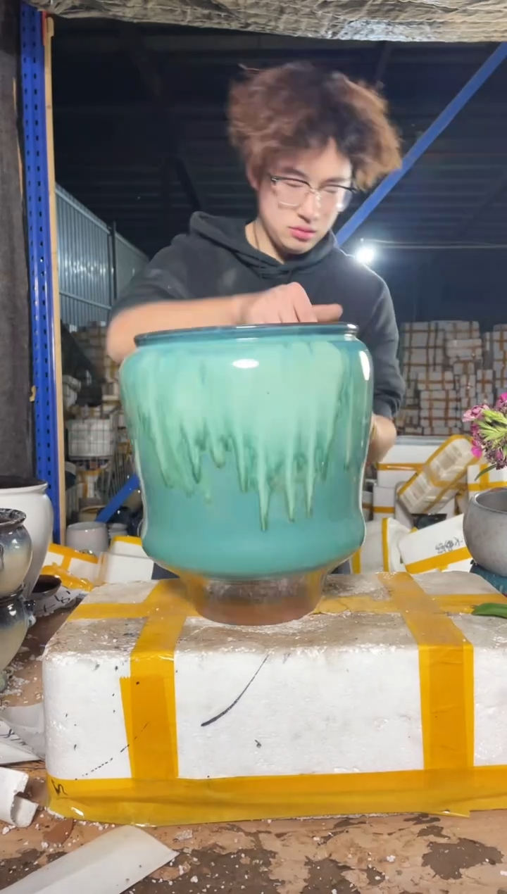 紫砂花盆宜兴紫砂粗陶花盆23-30