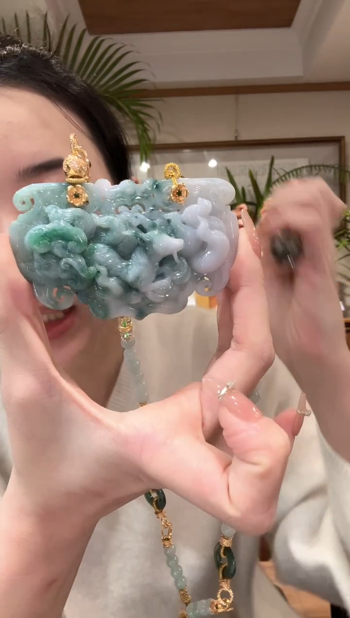 【闪购商品】翡翠颈饰未镶嵌国风
