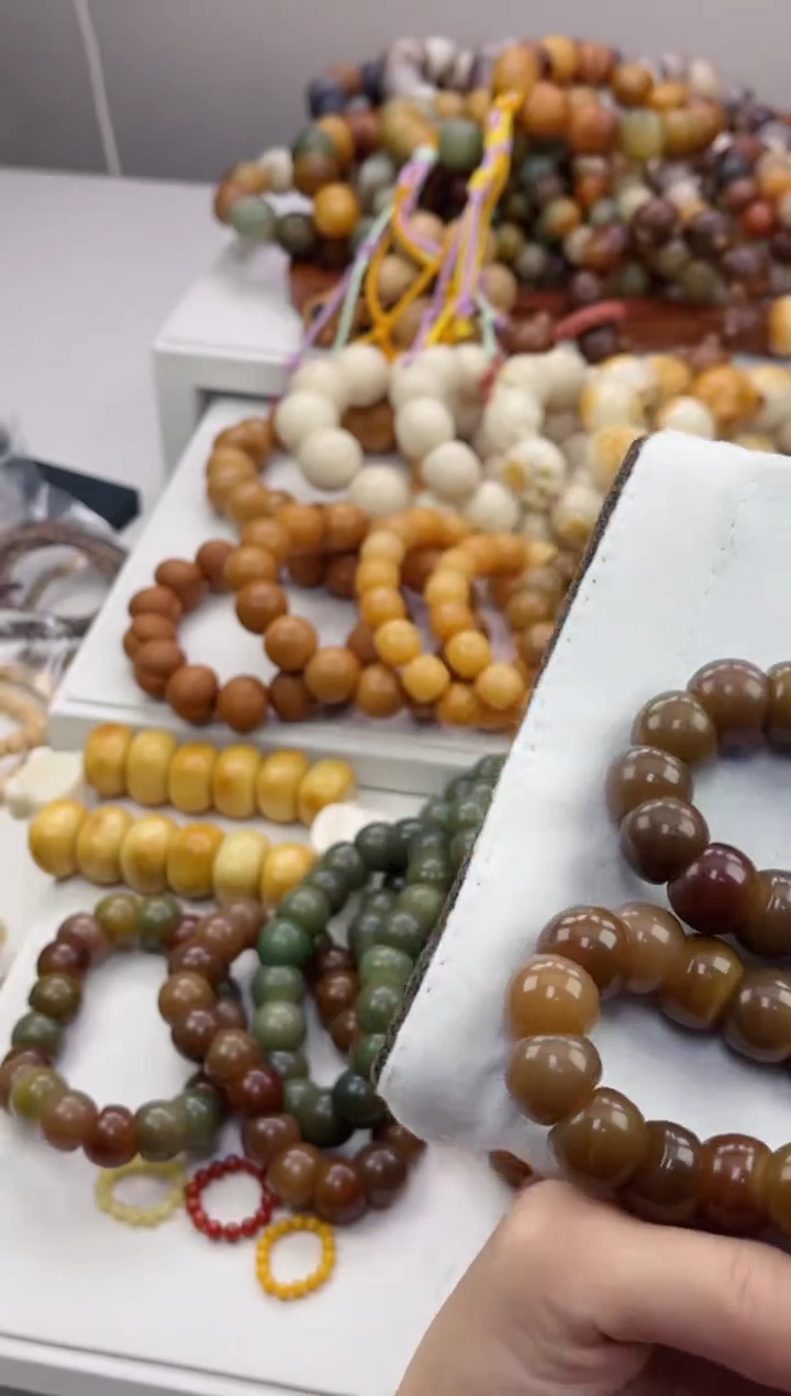 手串菩提根/象牙果n27玉化蒜瓣大肠15mm手串