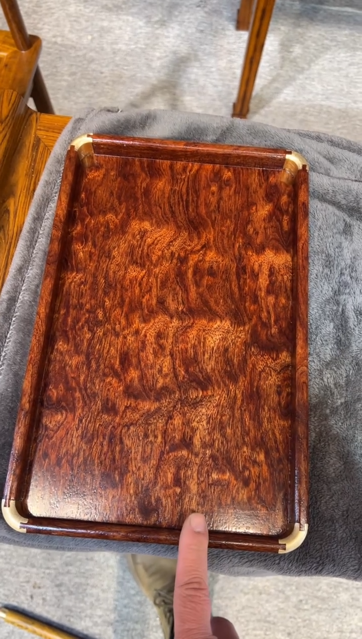 花梨木类往**梦盘子 红木家居