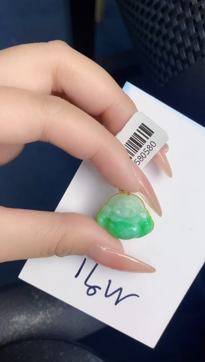 【闪购商品】翡翠颈饰18K金镶嵌000000000