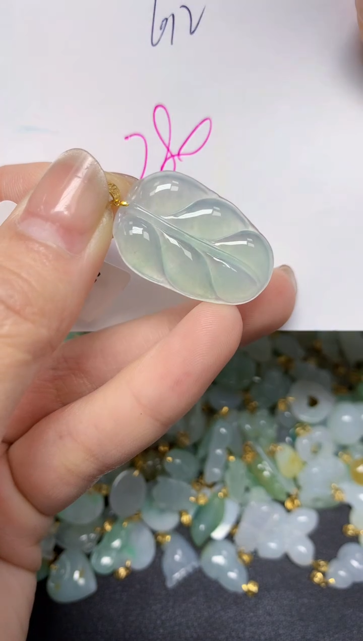 【闪购商品】翡翠颈饰18K金镶嵌 天然翡翠A货