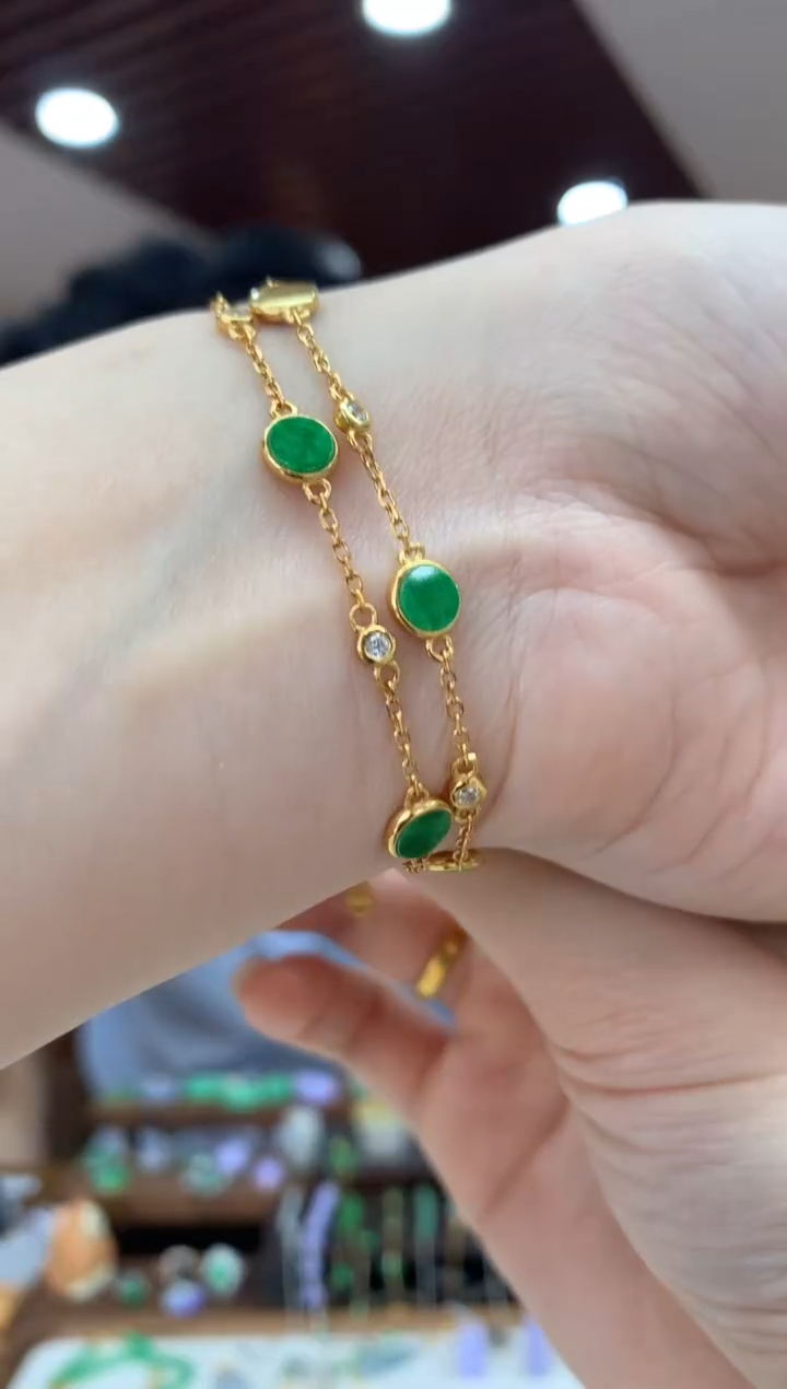 未镶嵌手链翡翠手链