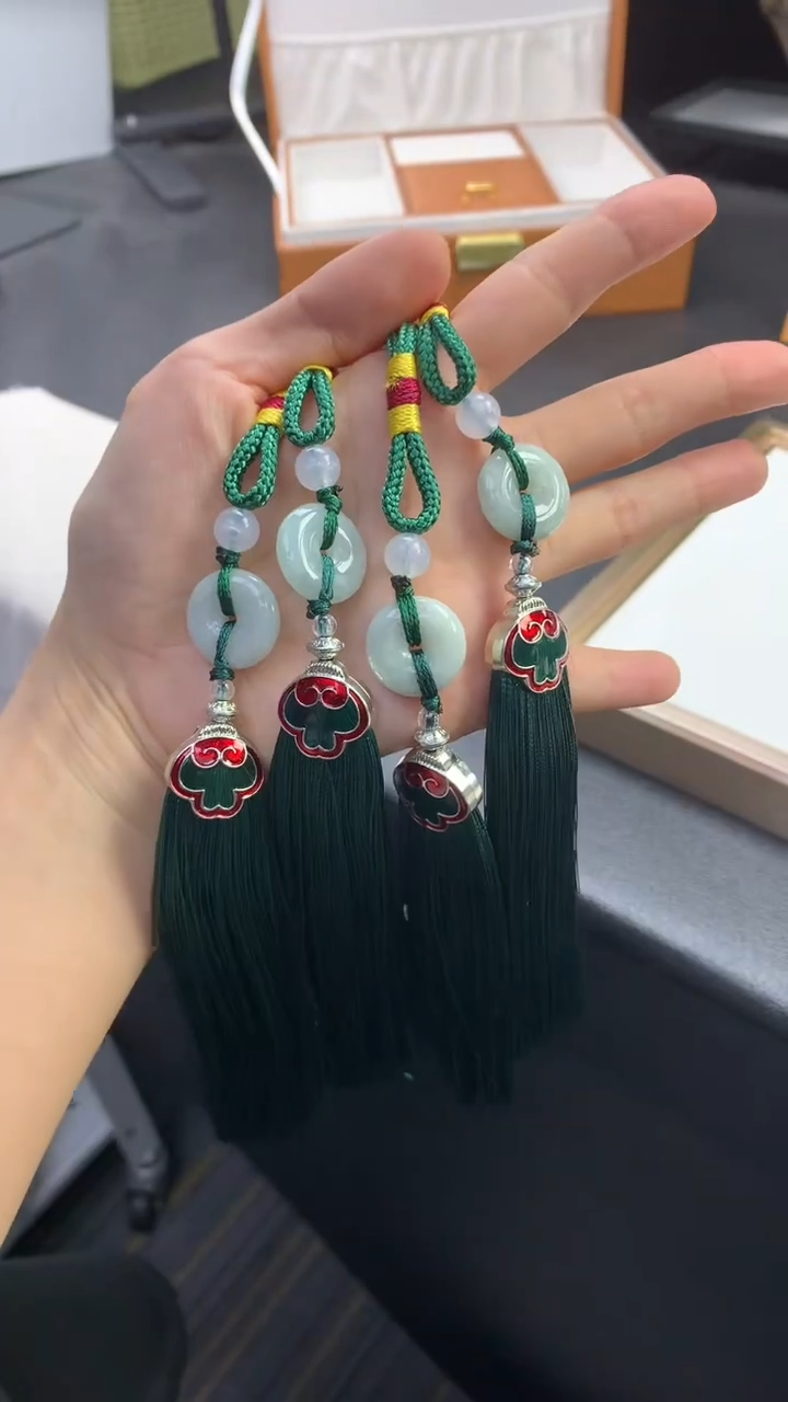 未镶嵌挂件翡翠FC566 翡翠平安扣挂件 多样性发其一