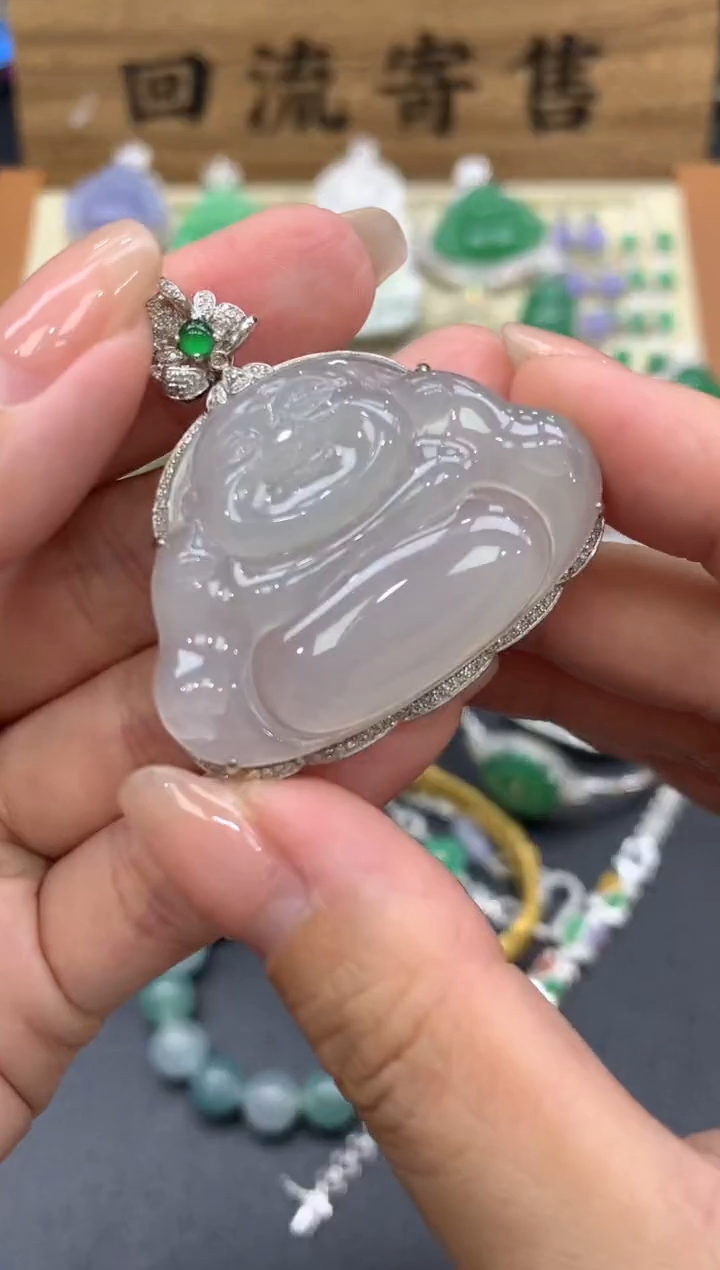 【闪购商品】翡翠颈饰18K金镶嵌525-中国好珍宝