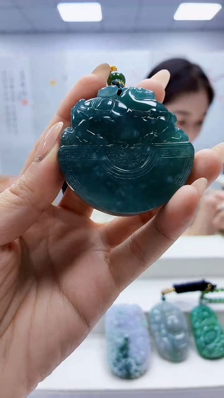 未镶嵌定制翡翠3099ty-毛货挂件68