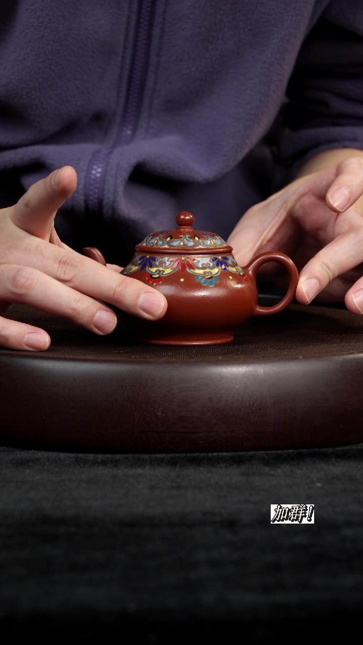 茶壶紫砂朱泥珐琅彩宫灯
