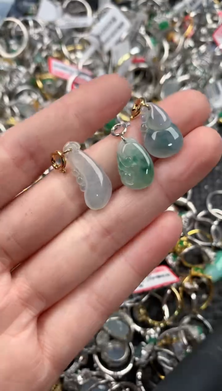 银S925镶嵌戒指翡翠13  1