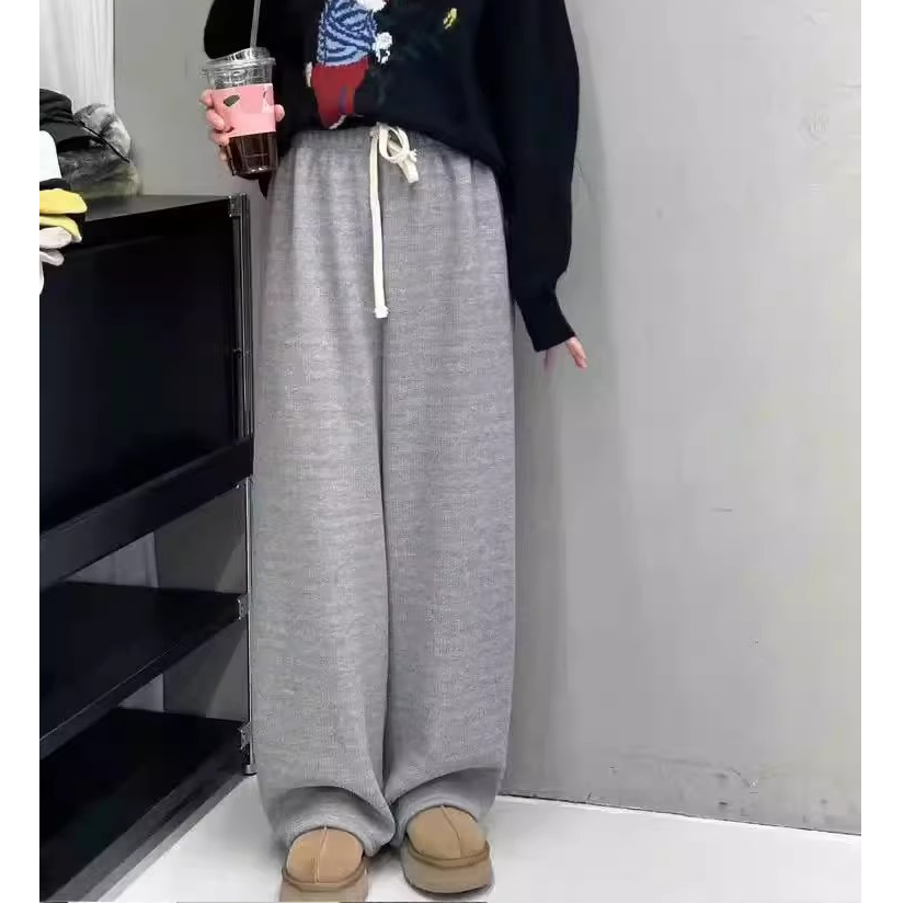 少量现！泡菜正品 ondo 秋冬款 基础百搭款 加绒直通裤 卫裤女