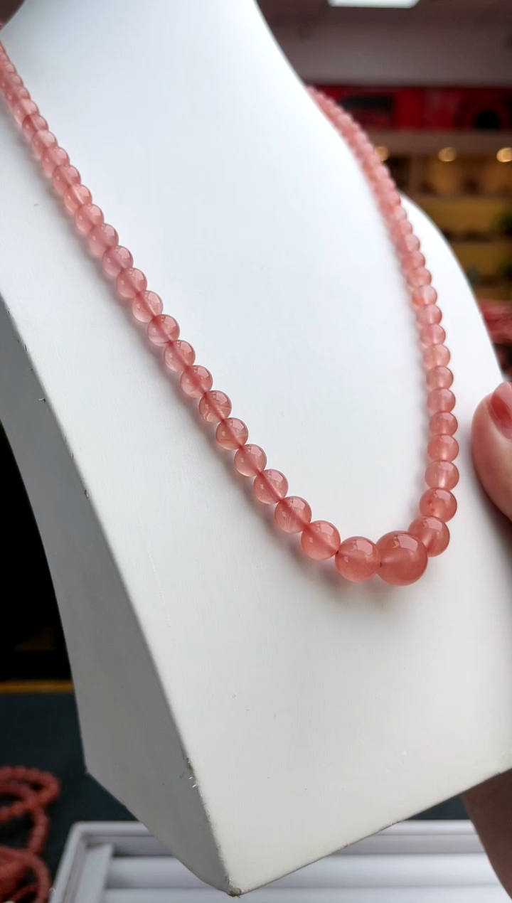 【闪购商品】南红玛瑙未镶嵌南红保山冰粉塔链一件34