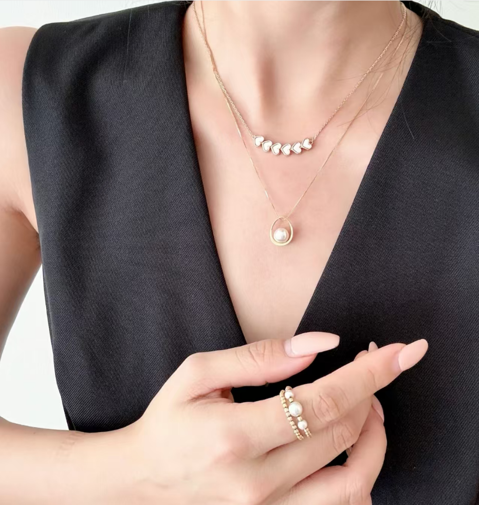 铜合金锆石项链 49-109【榕榕服饰】知性小众简约轻奢