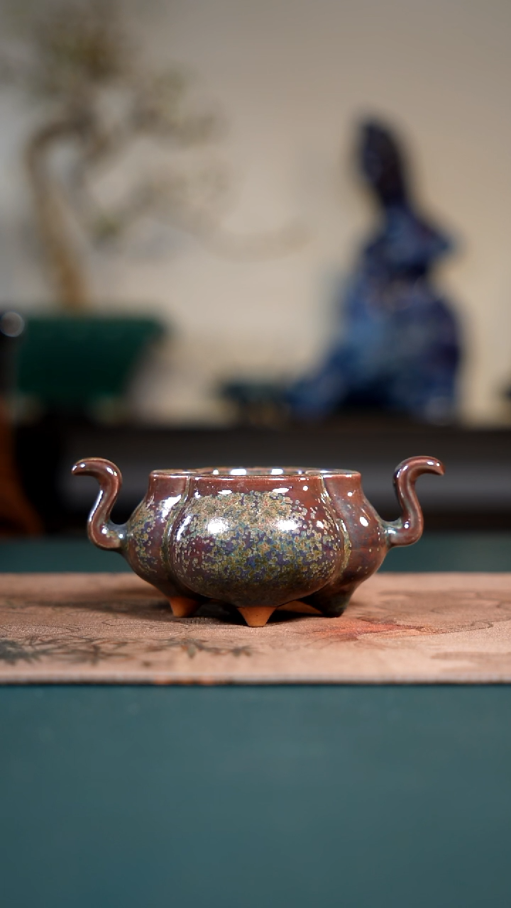 特色钧瓷茶器摆件2