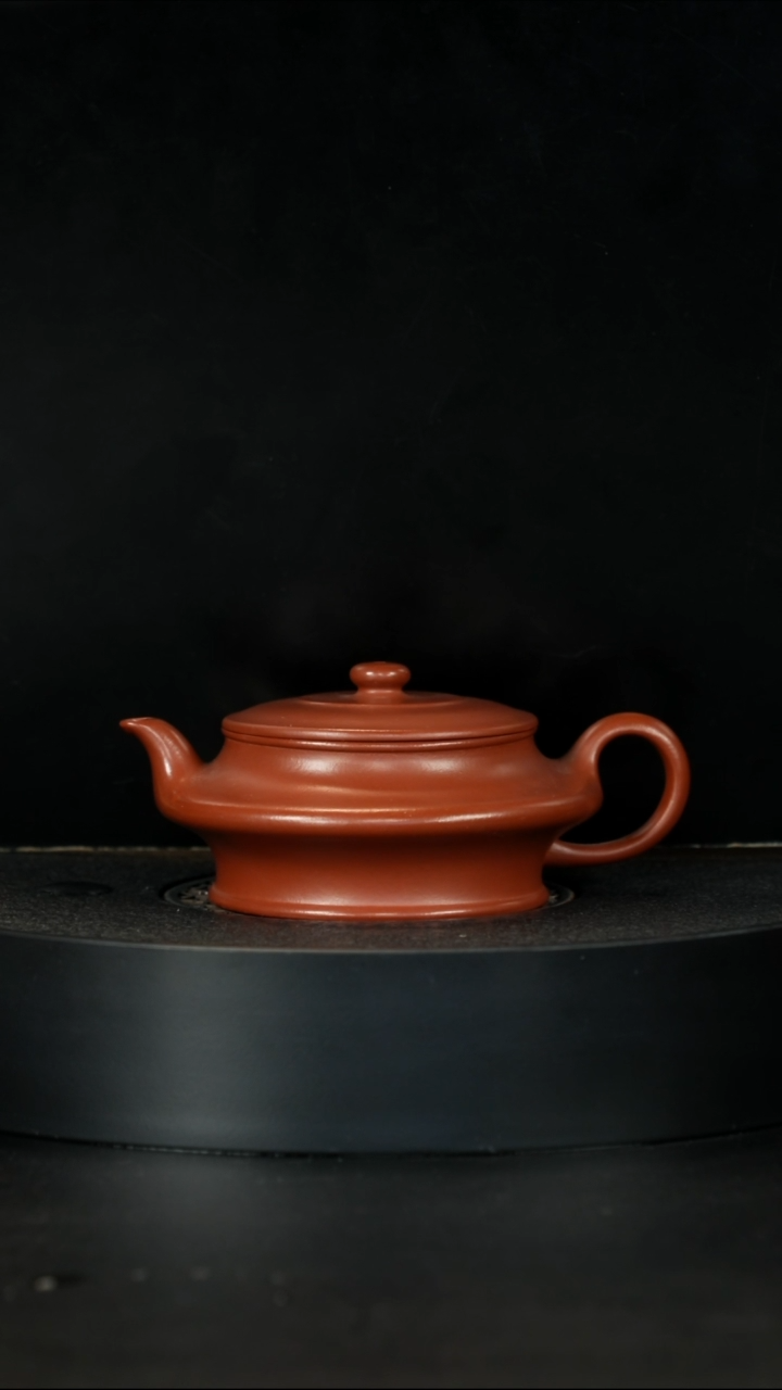 【闪购商品】紫砂茶壶赵庄生砂朱泥虚扁175cc