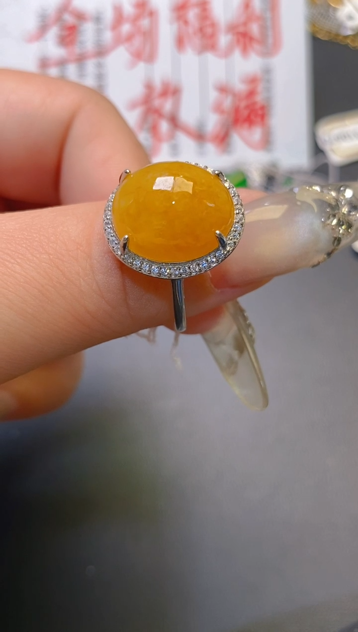 【闪购商品】翡翠耳饰银S925镶嵌天然A货翡翠1