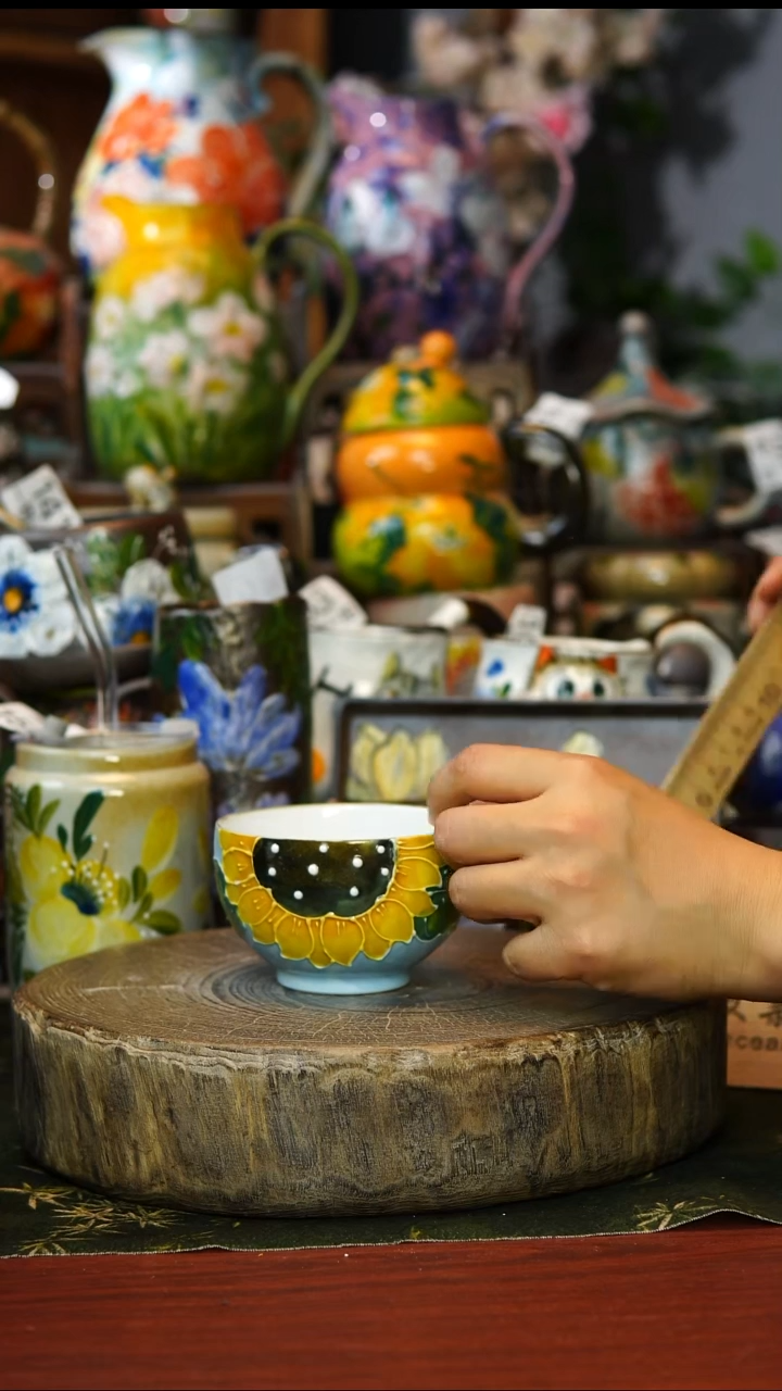 陶瓷184景德镇手工高温釉下彩