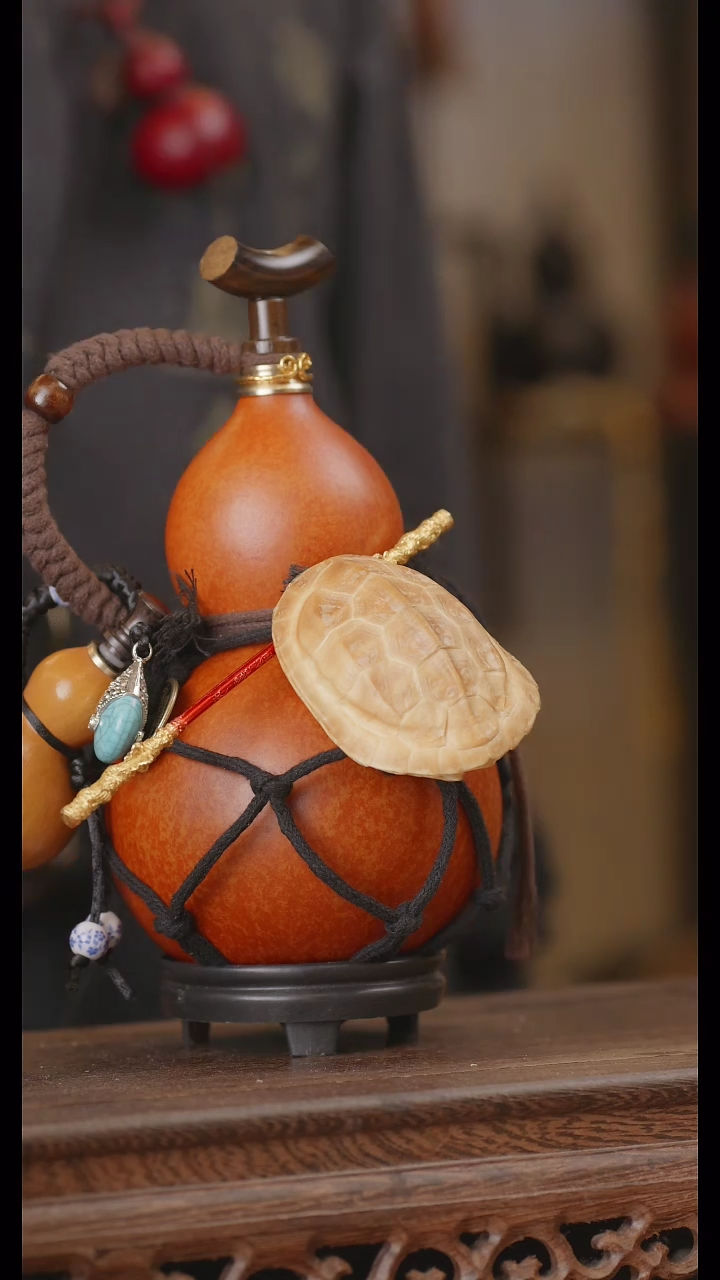 【闪购商品】203号精品天然大漆工艺防渗内胆酒葫芦~