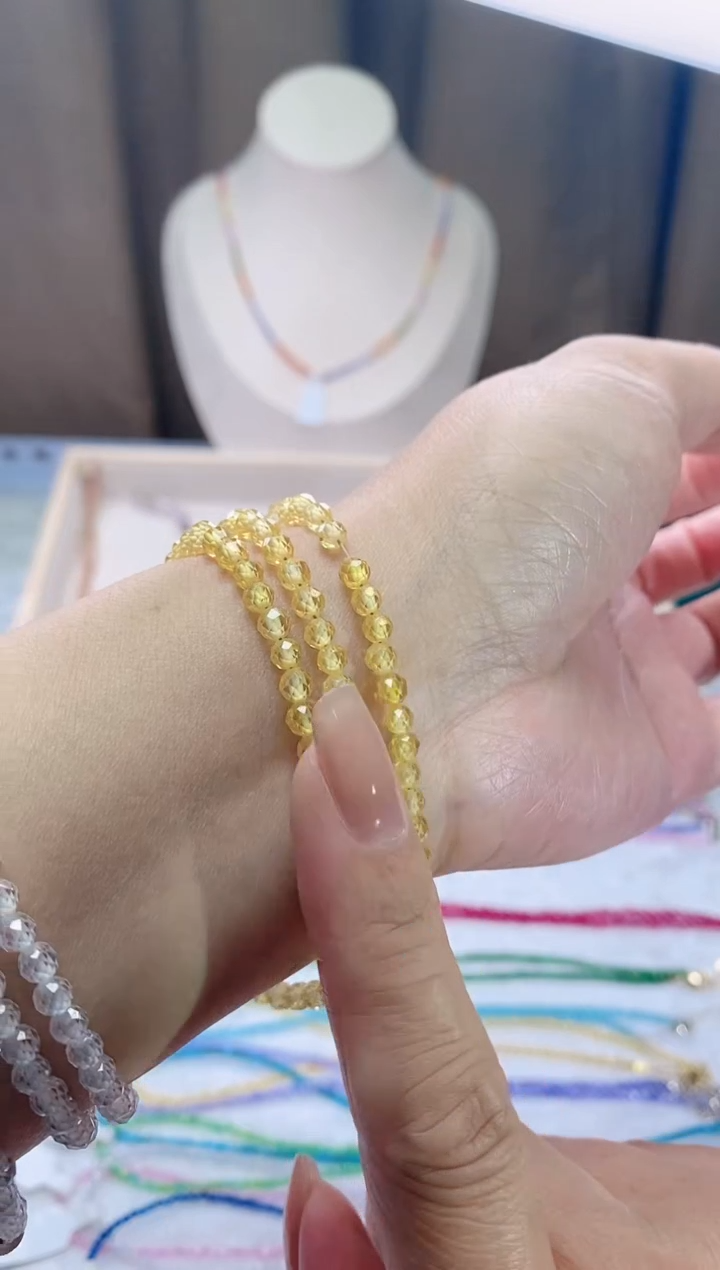 【闪购商品】钻石颈饰14K金镶嵌诗颜珠宝甄选SYZB115