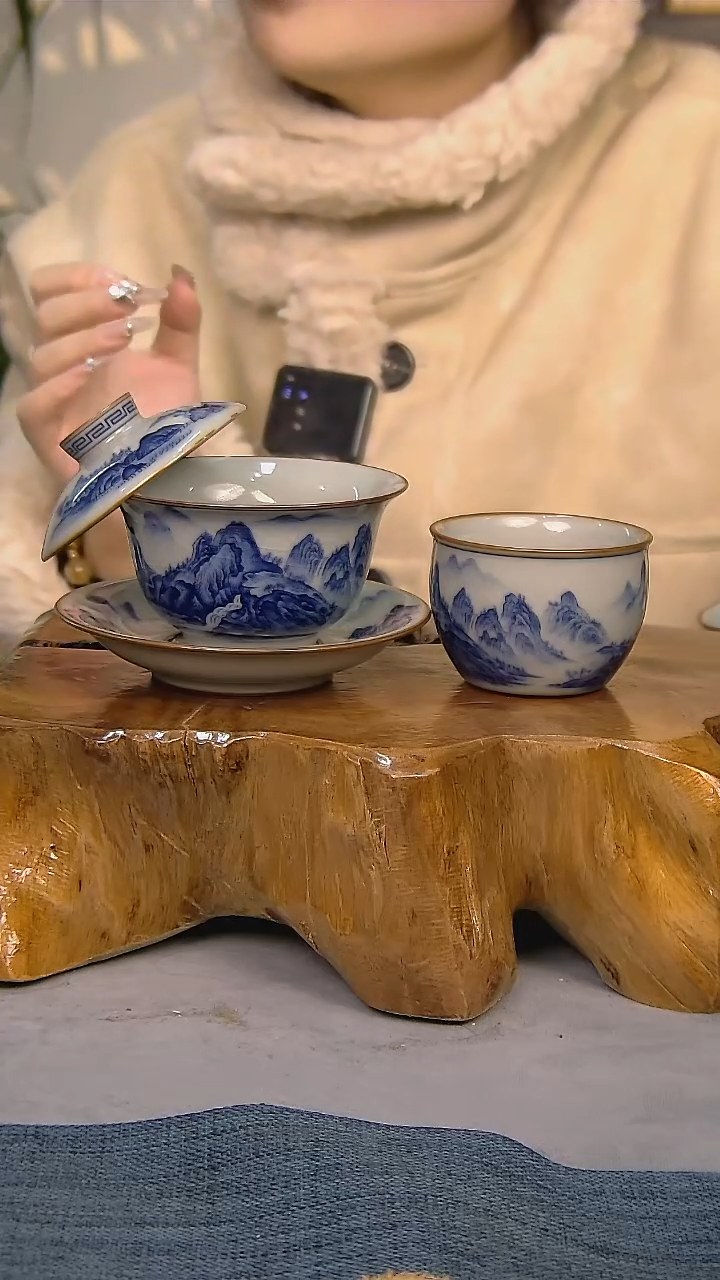 【闪购商品】2件套陶瓷茶具家用简装系列  