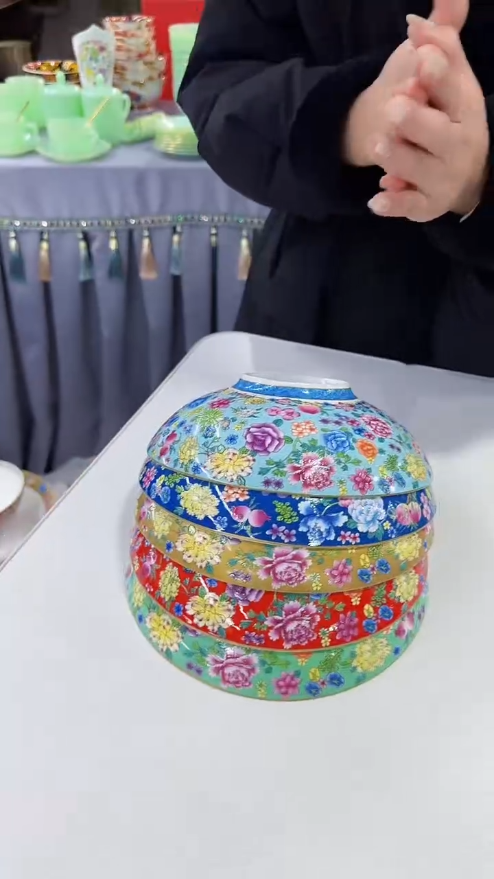 【闪购商品】瓷片 8.5英寸元宝盘5个景德镇陶瓷