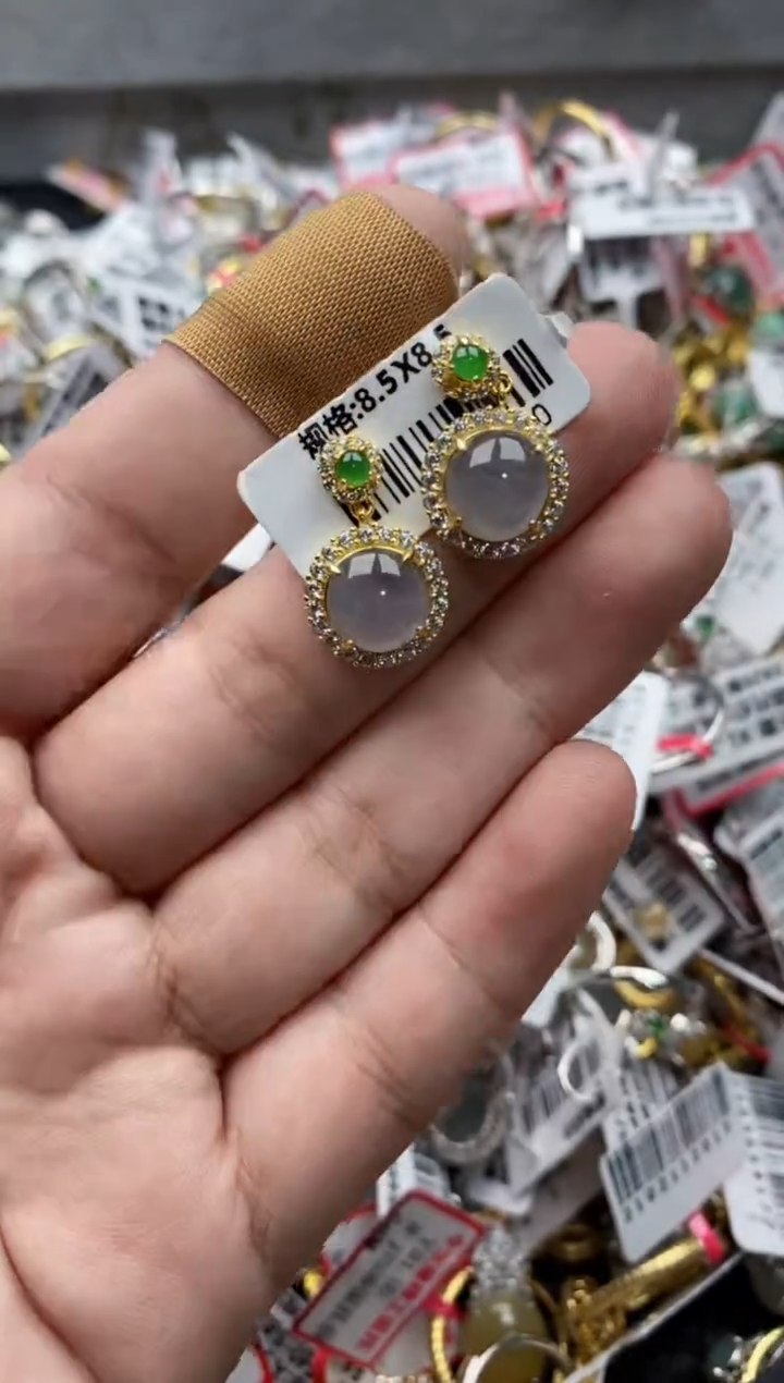 【闪购商品】翡翠戒指银S925镶嵌666666---5