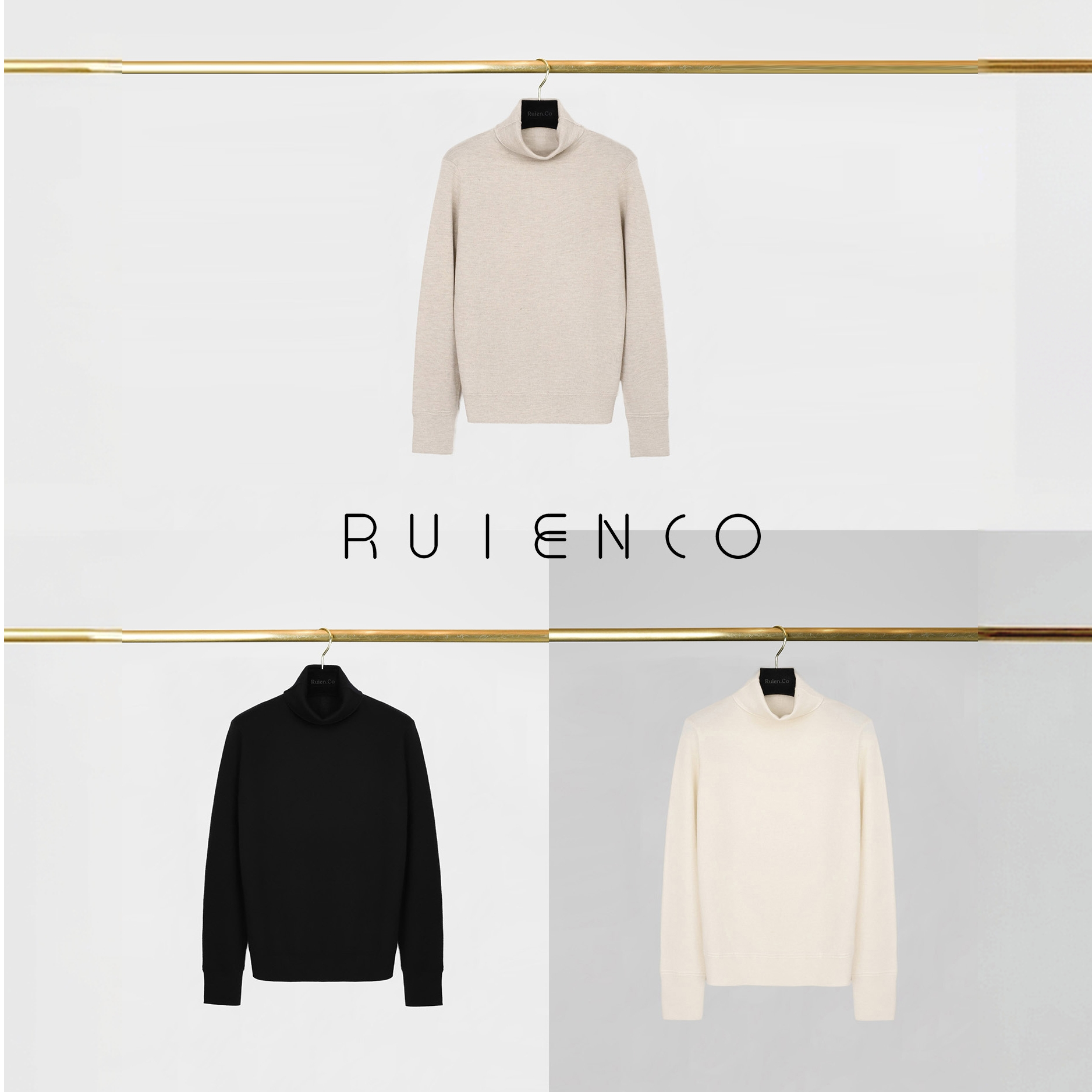 我是摩羯 名利场羊绒衫 双80支羊绒18G精纺高领长袖打底