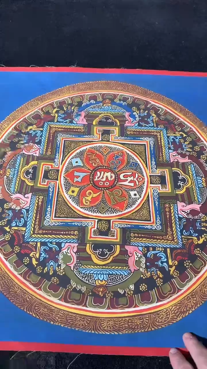 卷轴画藏式珍藏彩绘艺术馆9018