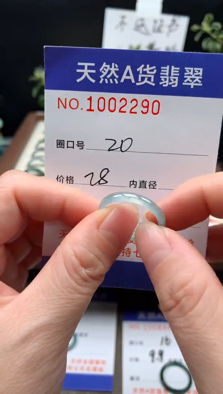 未镶嵌戒指翡翠20#