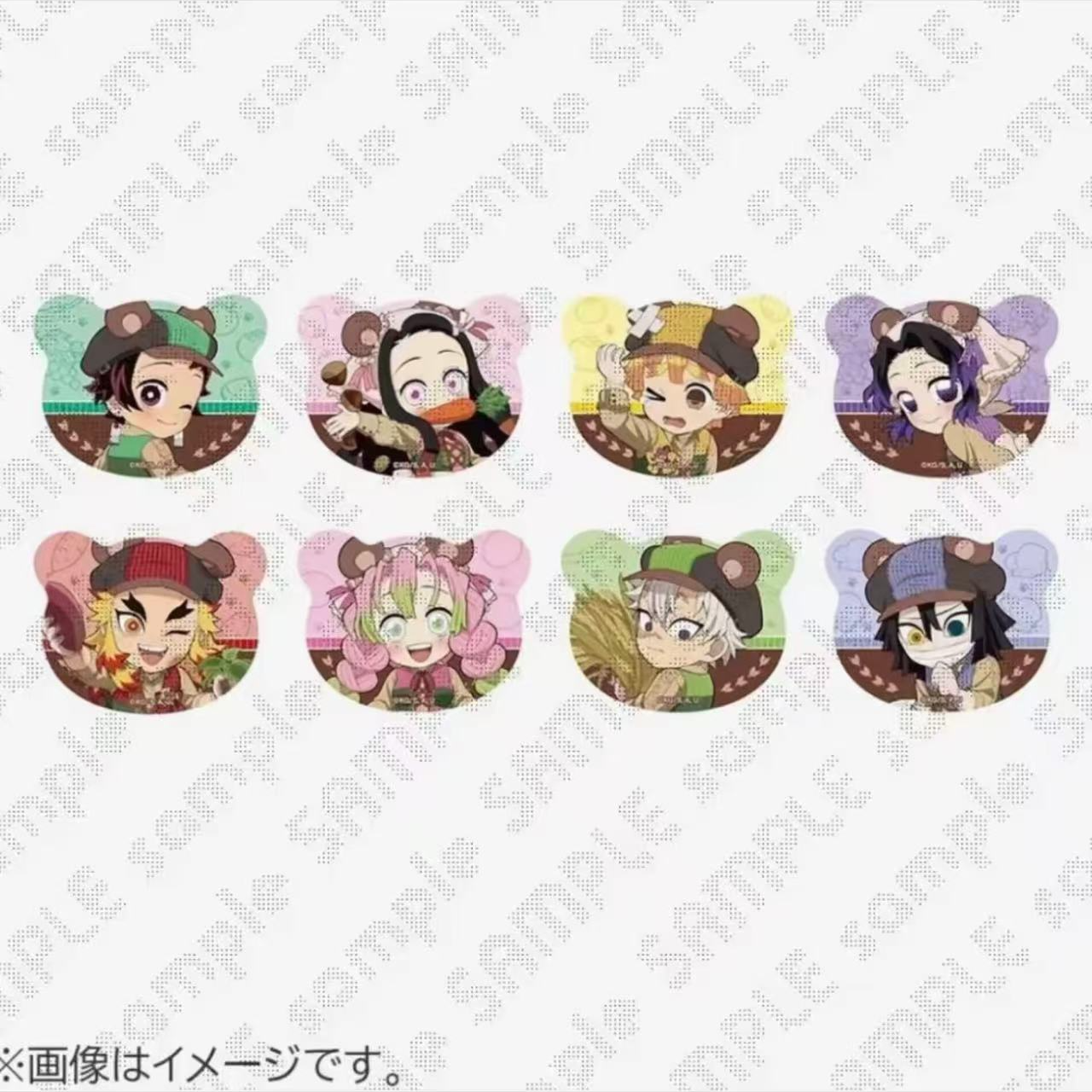 【鬼灭熊耳】鬼灭之刃秋收祭系列熊耳吧唧立牌（盲盒代拆）